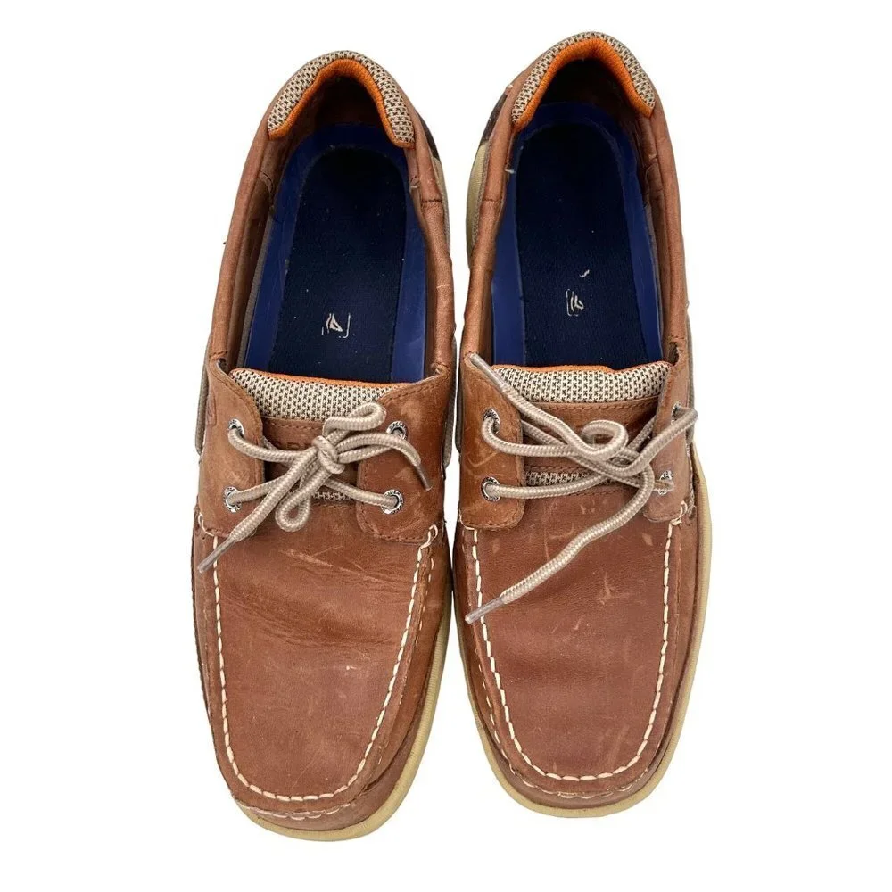 SPERRY TOP SIDER LEATHER MEN'S SHOES - 13M